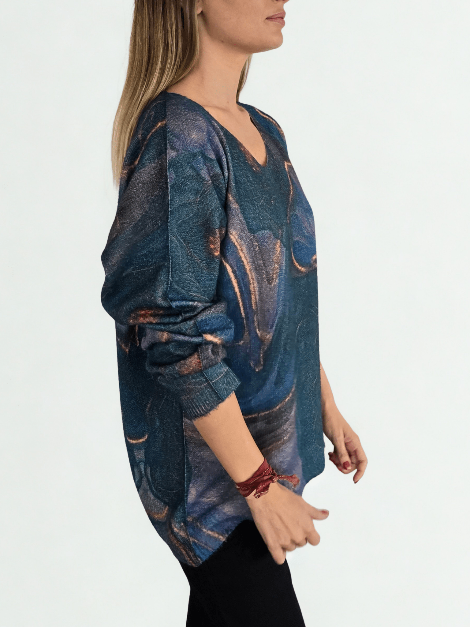 Sweater Estampado, tonos Verdes