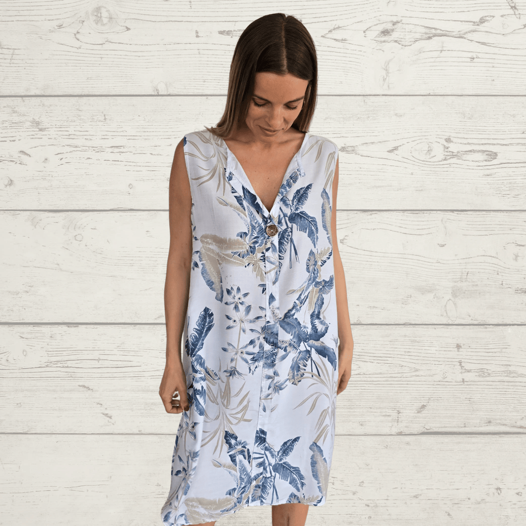 Vestido Italiano un botón, fondo Blanco