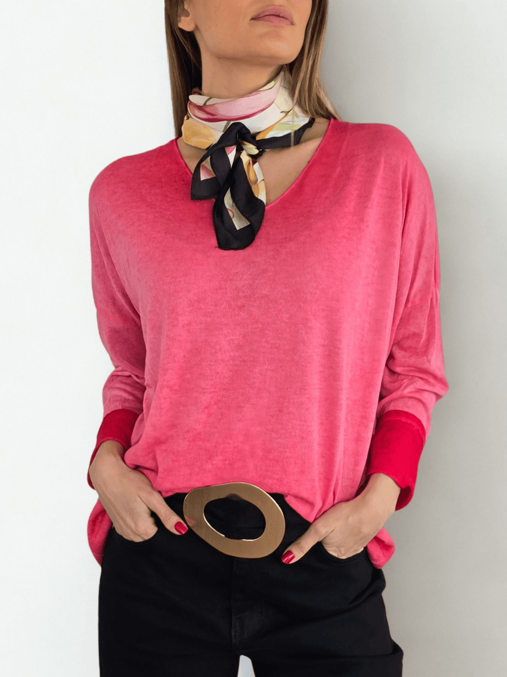 Sweater Italiano Delgado, color Rojo