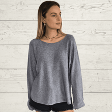 Cargar imagen en el visor de la galería, Sweater Italiano básico, color Gris
