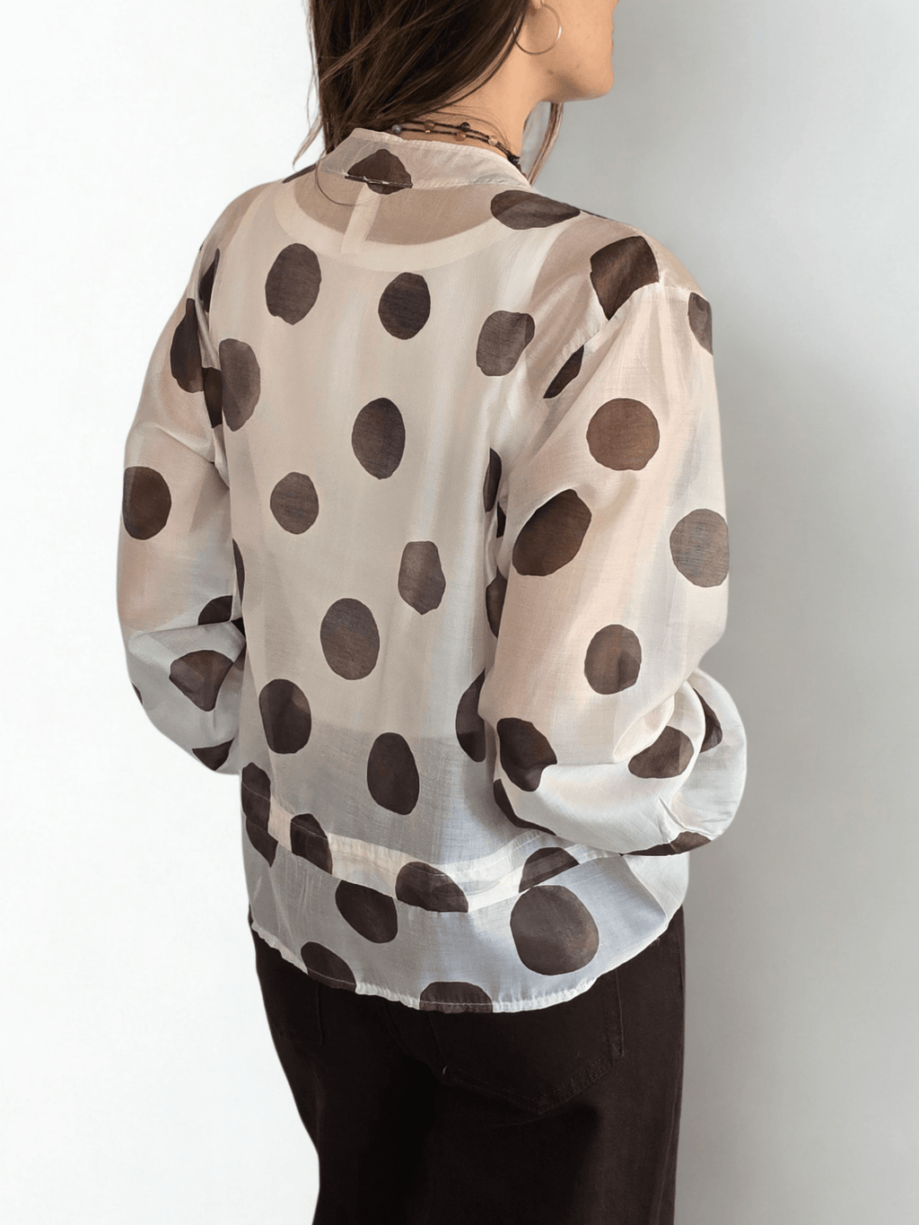 Chaqueta Italiana Lunares, fondo Beige