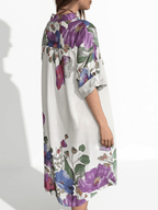Vestido Estampado, fondo Blanco