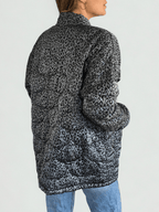 Chaqueta Italiana Animal Print, fondo Celeste