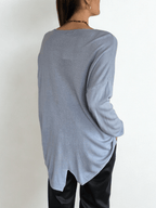 Sweater Italiano ancho, color Celeste