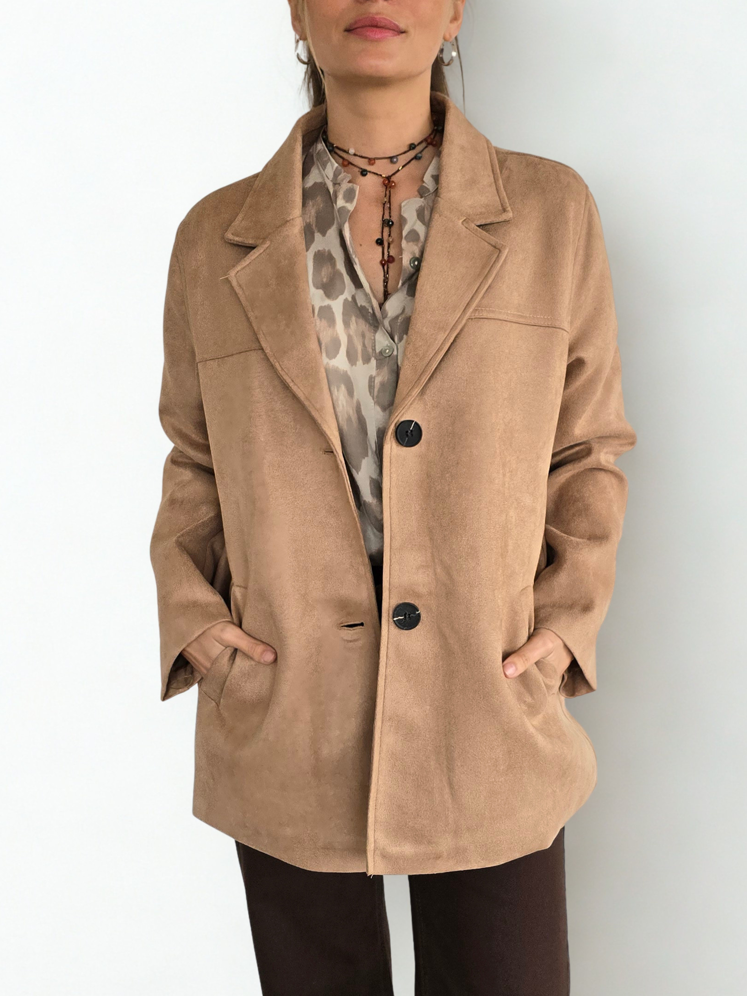 Chaqueta Blazer, color Beige