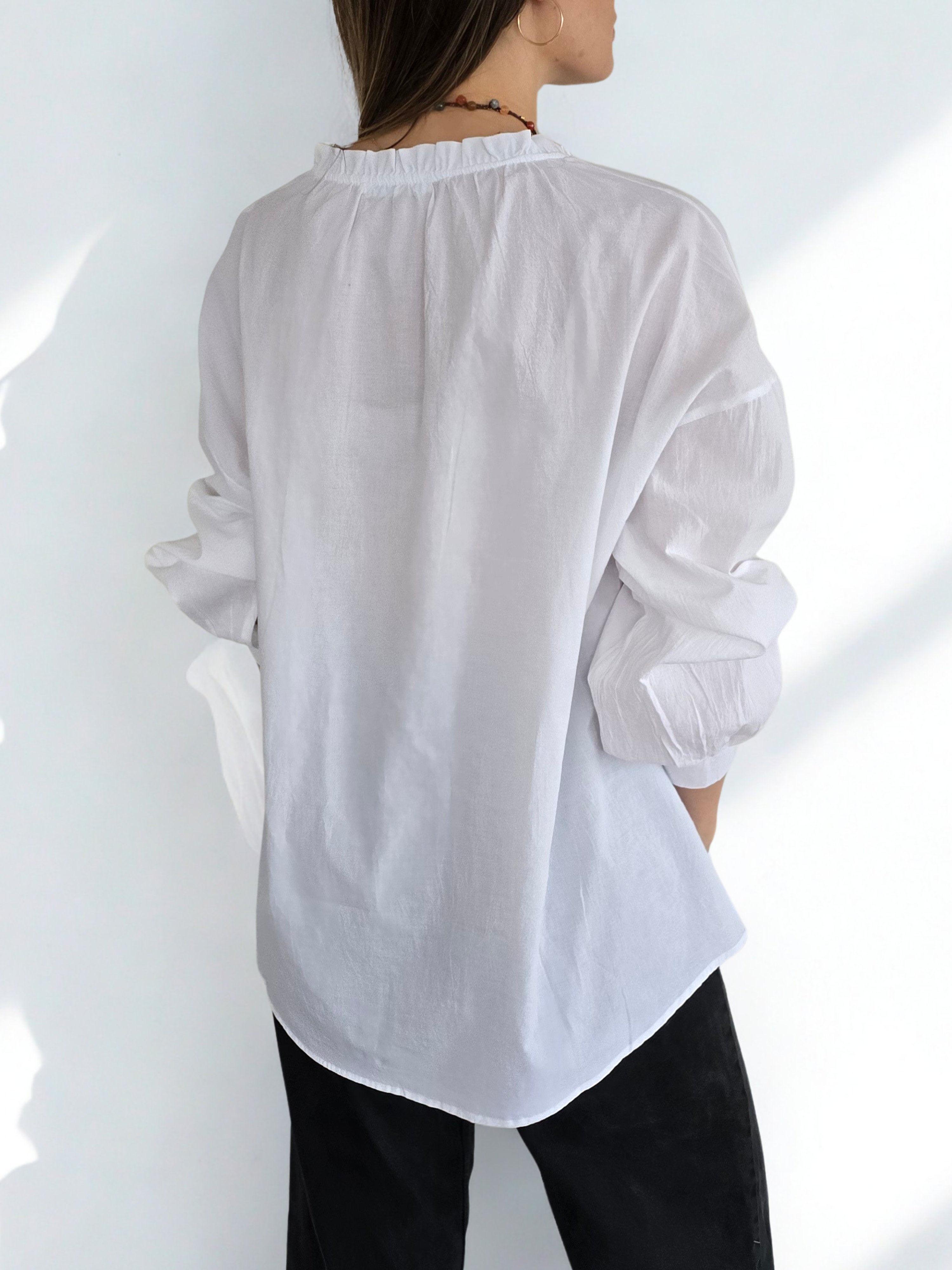 Blusa con Tiritas, color Blanco