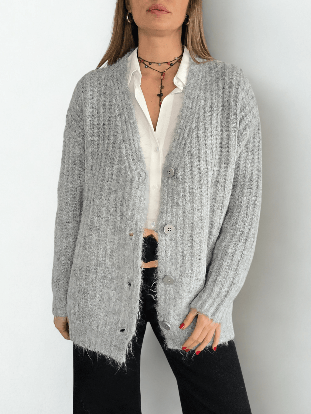 Chaleco Grueso, color Gris