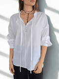 Blusa 100% Algodón, color Blanco