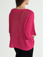 Sweater Italiano de Hilo, color Frambuesa