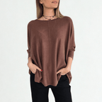 Sweater Ancho, color Chocolate