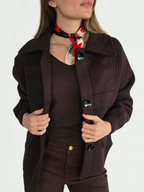 Chaqueta Bolsillo con detalle, color Chocolate