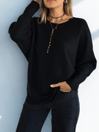Sweater Murciélago, color Negro