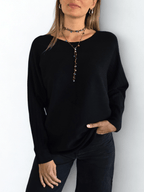 Sweater Murciélago, color Negro