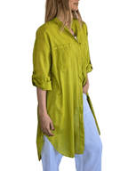 Blusa Italiana Larga, color Pistacho