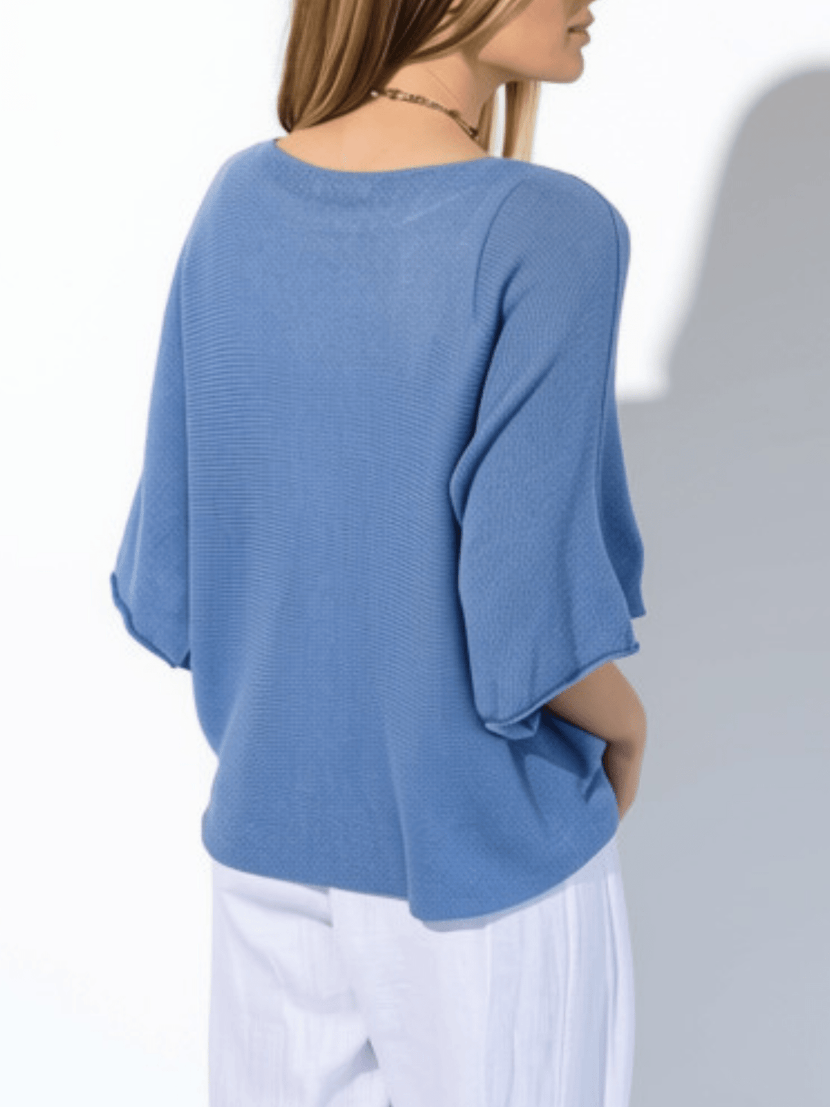 Sweater Italiano Manga 3/4, color Jacinto