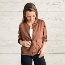 Cargar imagen en el visor de la galería, Chaqueta botones forrados, color Camel
