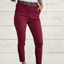 Cargar imagen en el visor de la galería, Pantalón Jogger Italiano,color Burdeo
