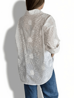 Blusa Bordada, color Blanco