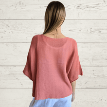 Cargar imagen en el visor de la galería, Sweater Italiano básico, color Terracota claro
