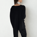 Sweater Ancho, color Negro
