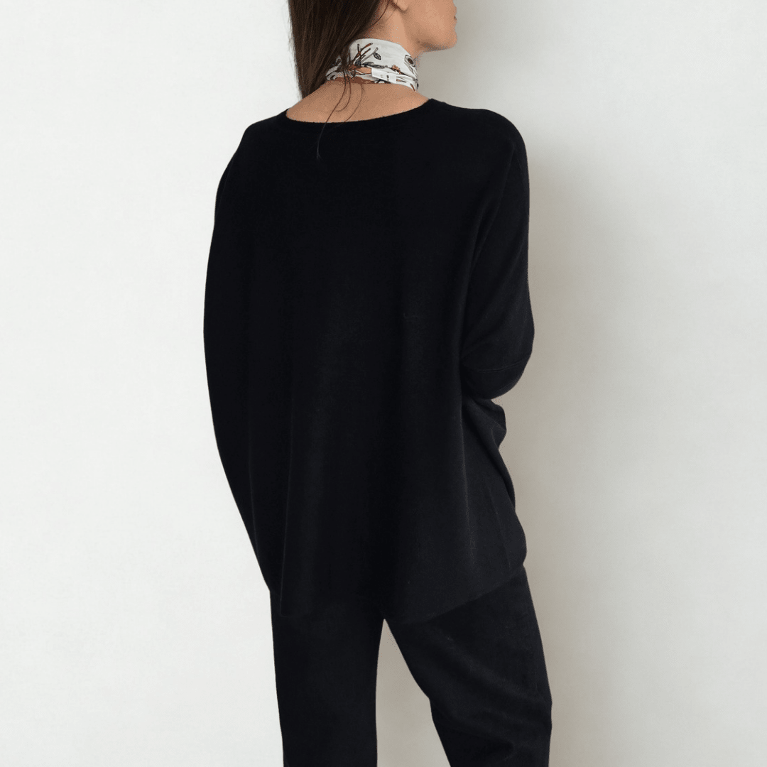 Sweater Ancho, color Negro