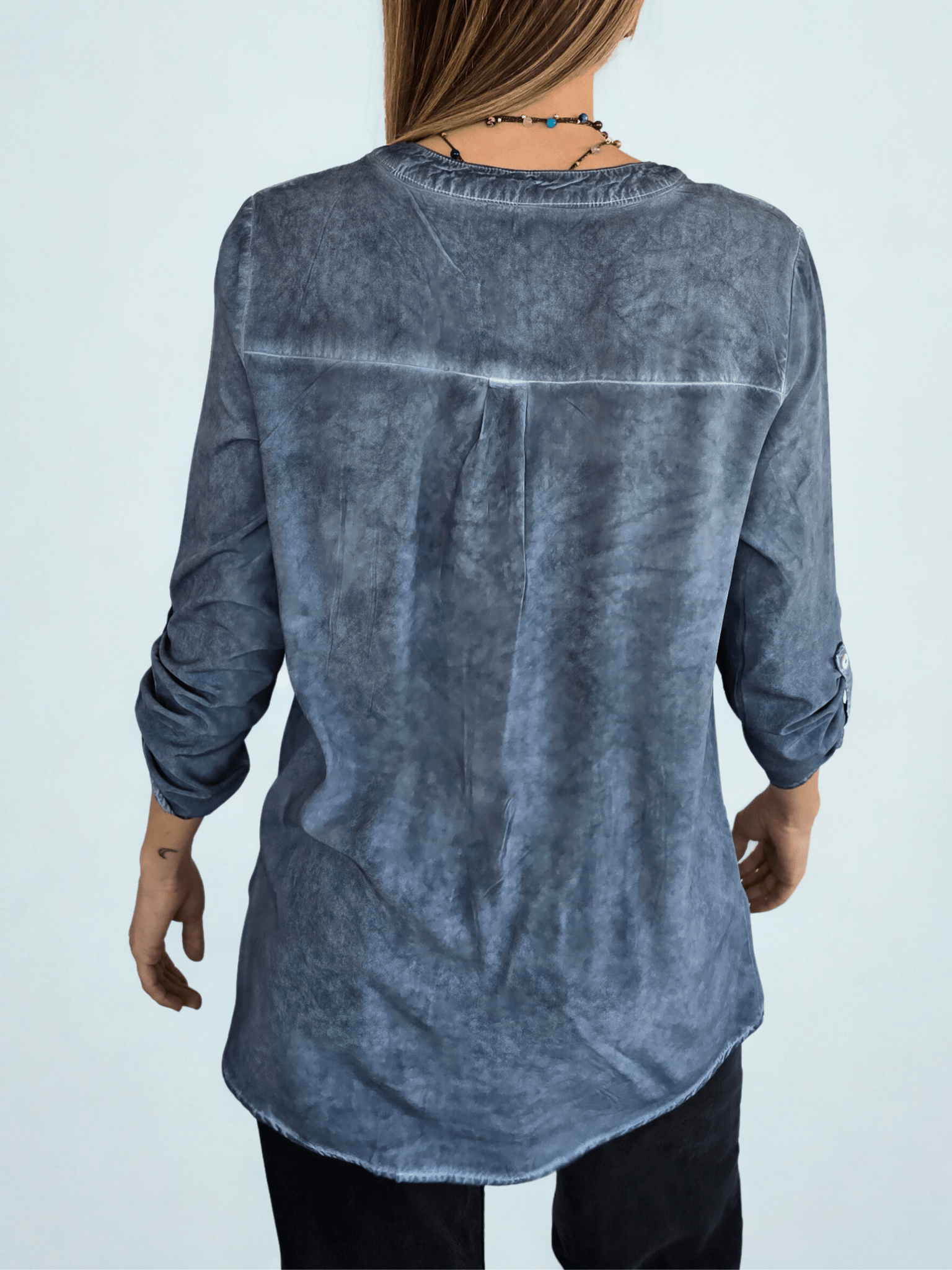 Blusa Teñida, color Azul