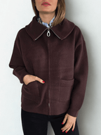 Chaqueta Dos Bolsillos, color Chocolate