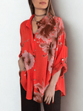 Blusa Estampada, fondo Coral