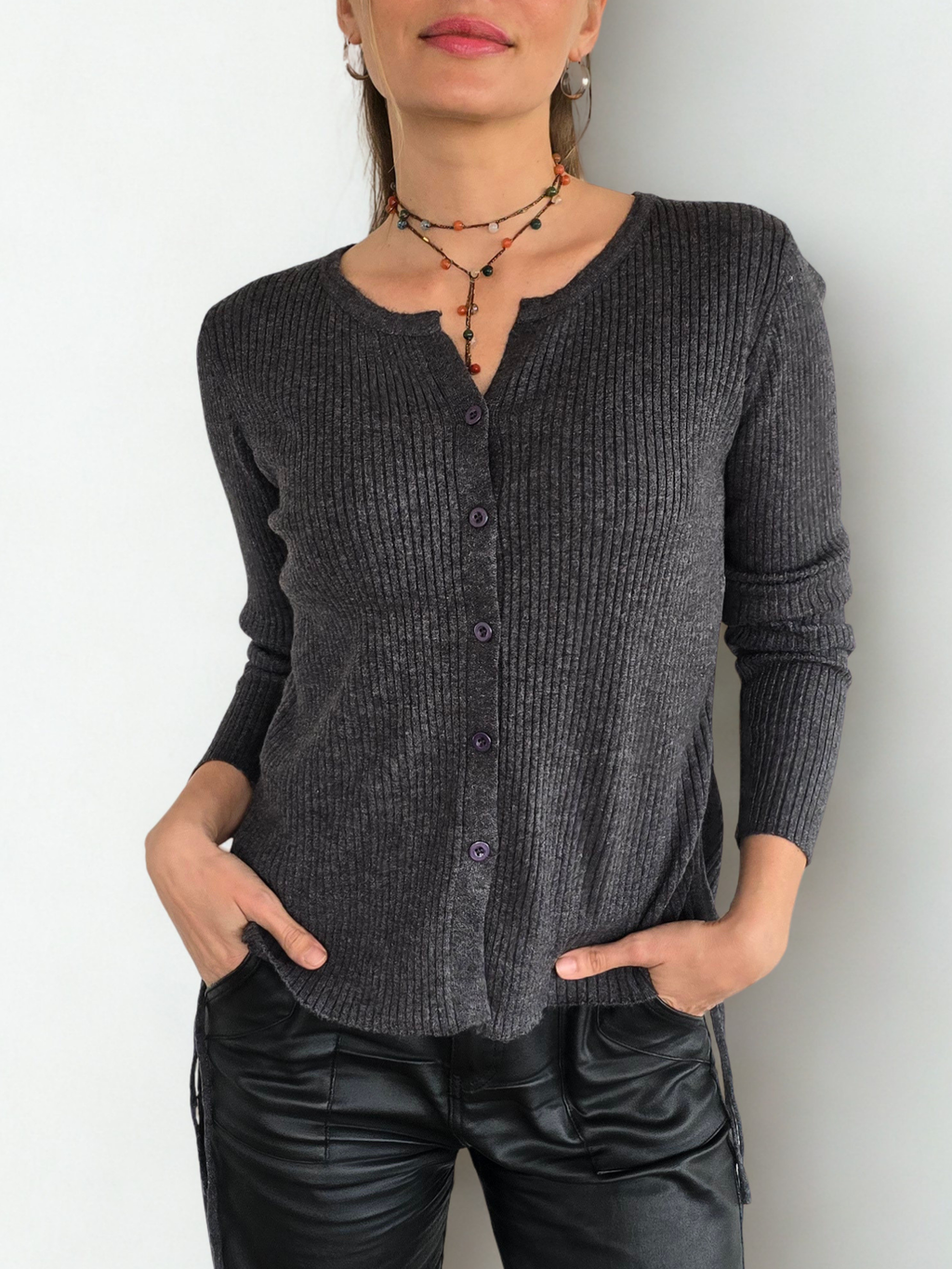 Chaleco Tiritas, color Gris
