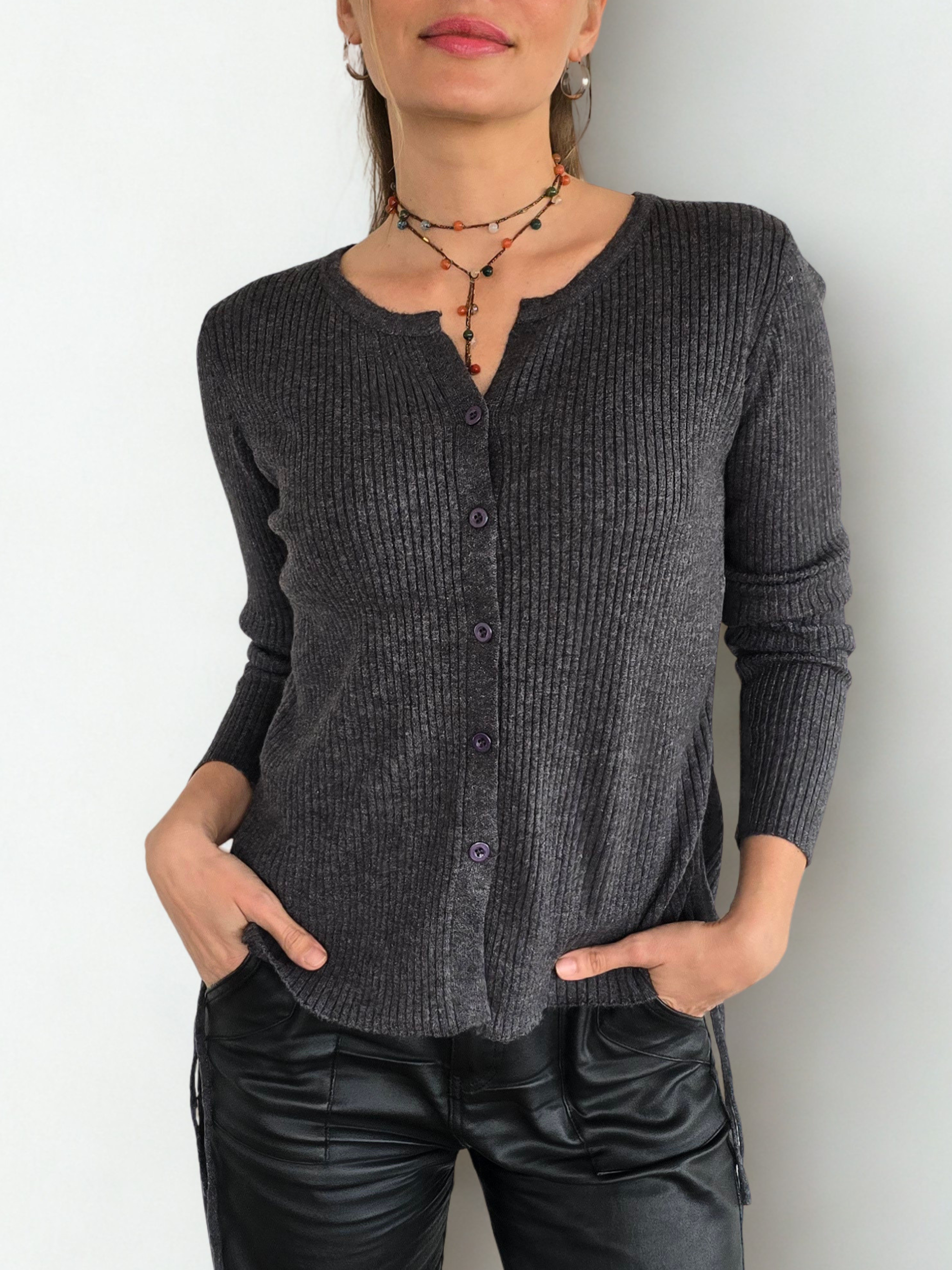 Chaleco Tiritas, color Gris