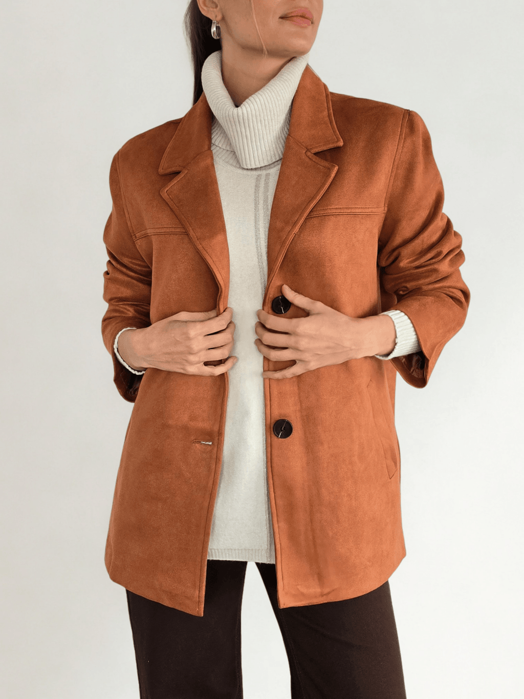 Chaqueta Blazer, color Terracota