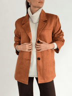 Chaqueta Blazer, color Terracota