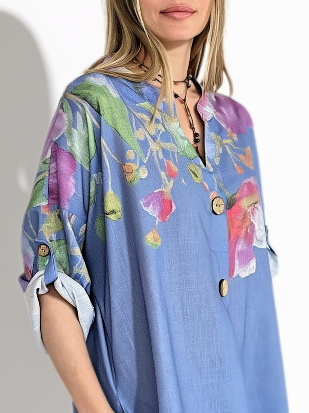 Vestido Estampado, fondo Jacinto