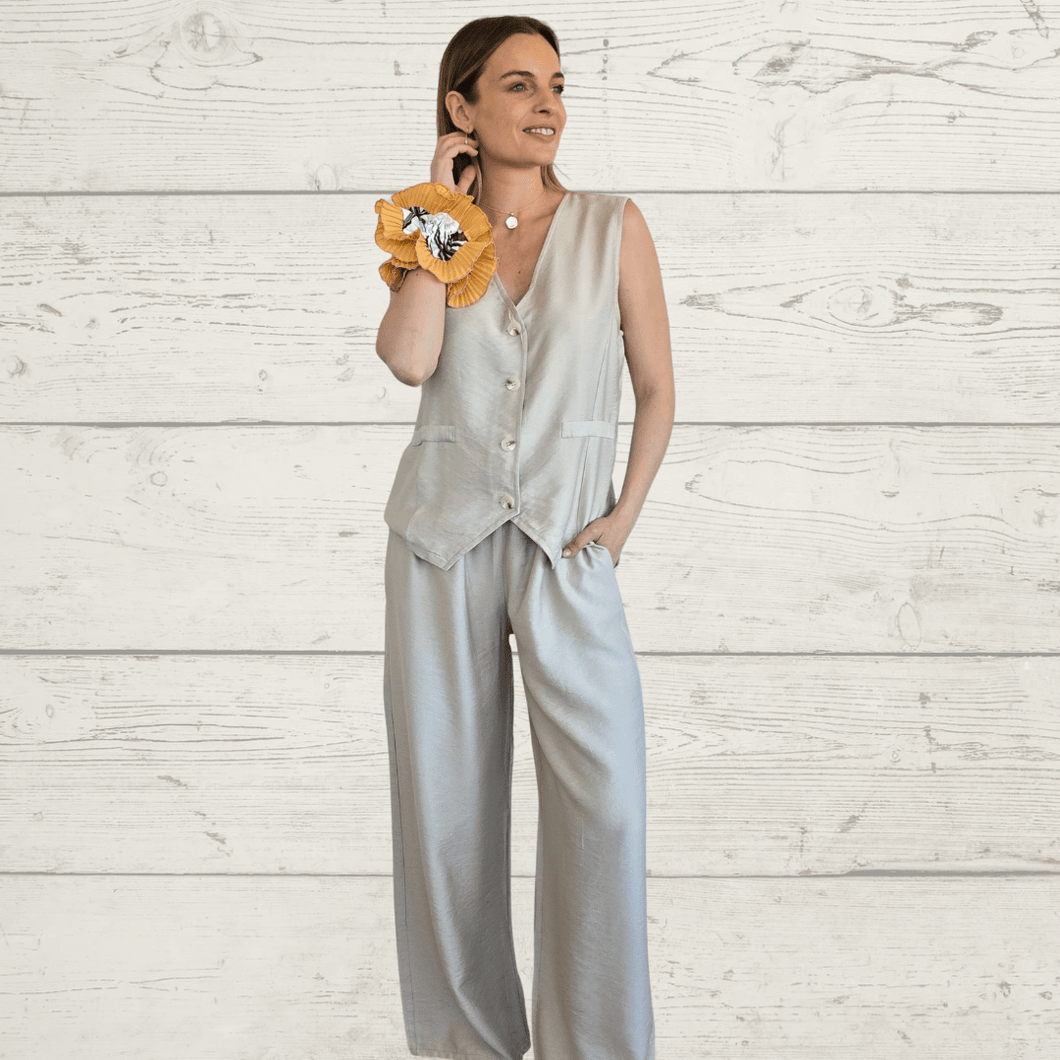 Conjunto Gillette y Pantalón , color Beige