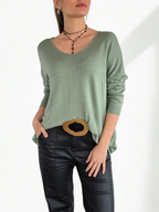Sweater Italiano Ancho, color Verde Menta