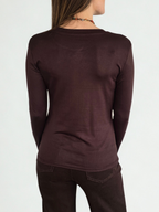 Polera Básica, color Café