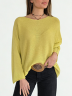 Sweater Italiano Básico, color Pistacho