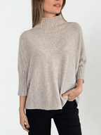 Sweater Italiano manga 3/4, color Beige