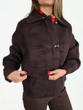 Chaqueta Bolsillo con detalle, color Chocolate