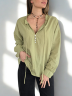 Blusa con Tiritas, color Pistacho