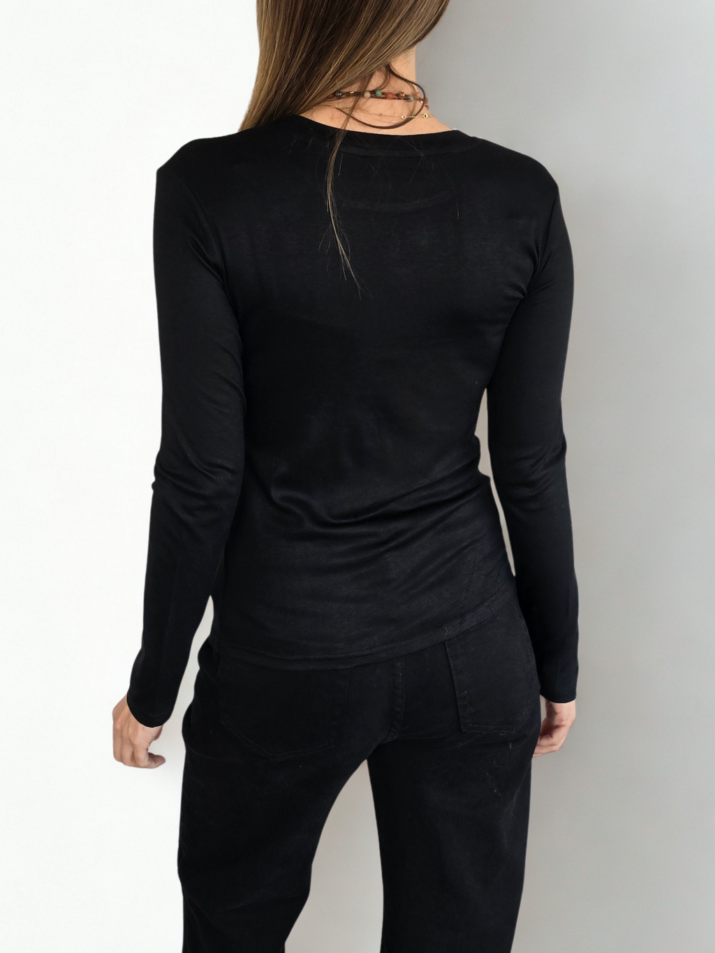 Polera Básica, color Negro
