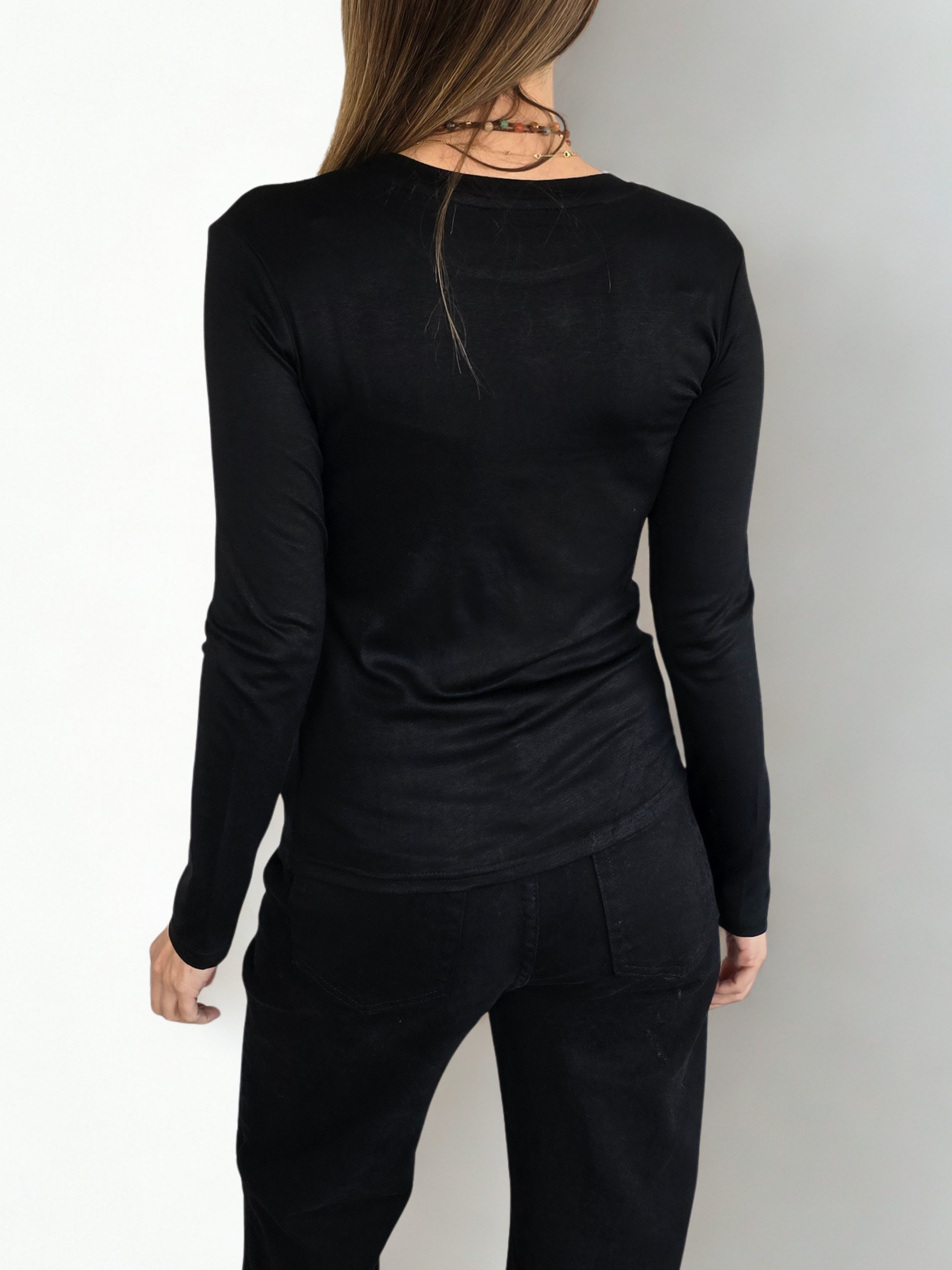 Polera Básica, color Negro