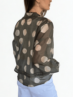 Chaqueta Italiana Lunares, fondo Verde