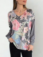 Sweater Estampado, fondo Marengo