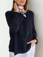 Sweater Italiano Básico, color Azul Marino