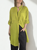 Blusa Italiana Larga, color Pistacho