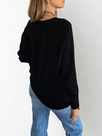 Sweater Murciélago, color Negro