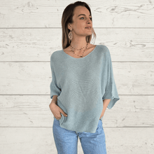 Cargar imagen en el visor de la galería, Sweater Italiano básico, color Verde menta
