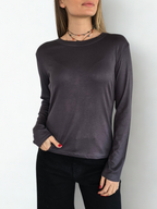 Polera Básica, color Gris