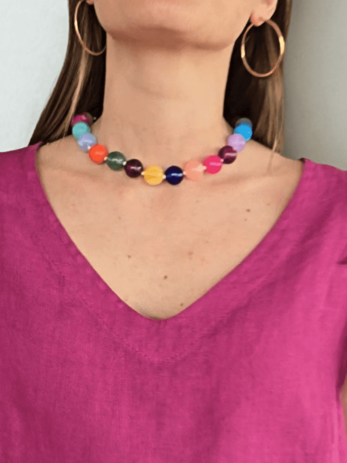 Collar Multicolor Piedra Grande